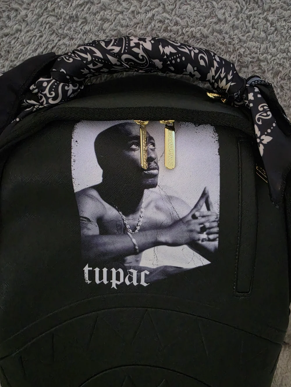 TUPAC POETRY - BANDANA HANDLE BACKPACK